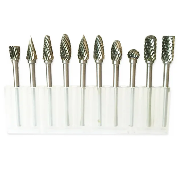 10pcs tungsten steel grinding head tungsten carbide burrs sets mini drill diamond burs material tungstenio dremel accessories 10pcs tungsten steel grinding head tungsten carbide burrs sets mini drill diamond burs material tungstenio dremel accessories