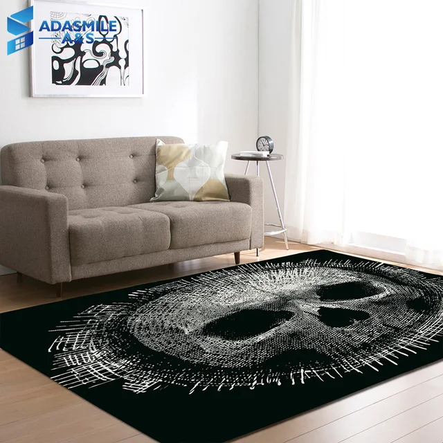 halloween party decoration rugs 3d creative skull carpets boys room