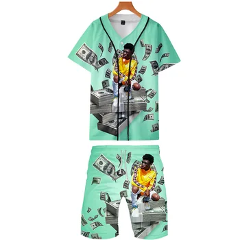 

Lil Nas X 3D printed Cool Man Baseball Tee Add Summer Beach shorts Sets 3D Cool Harajuku Free shipping Leisure style Men Sets
