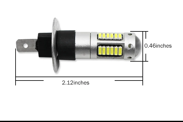 2 шт. Высокая Мощность 6000K белый 30-SMD 4014 H1 светодиодный Сменные лампы для автомобильных противотуманных фар, дневных ходовых огней, DRL ламп