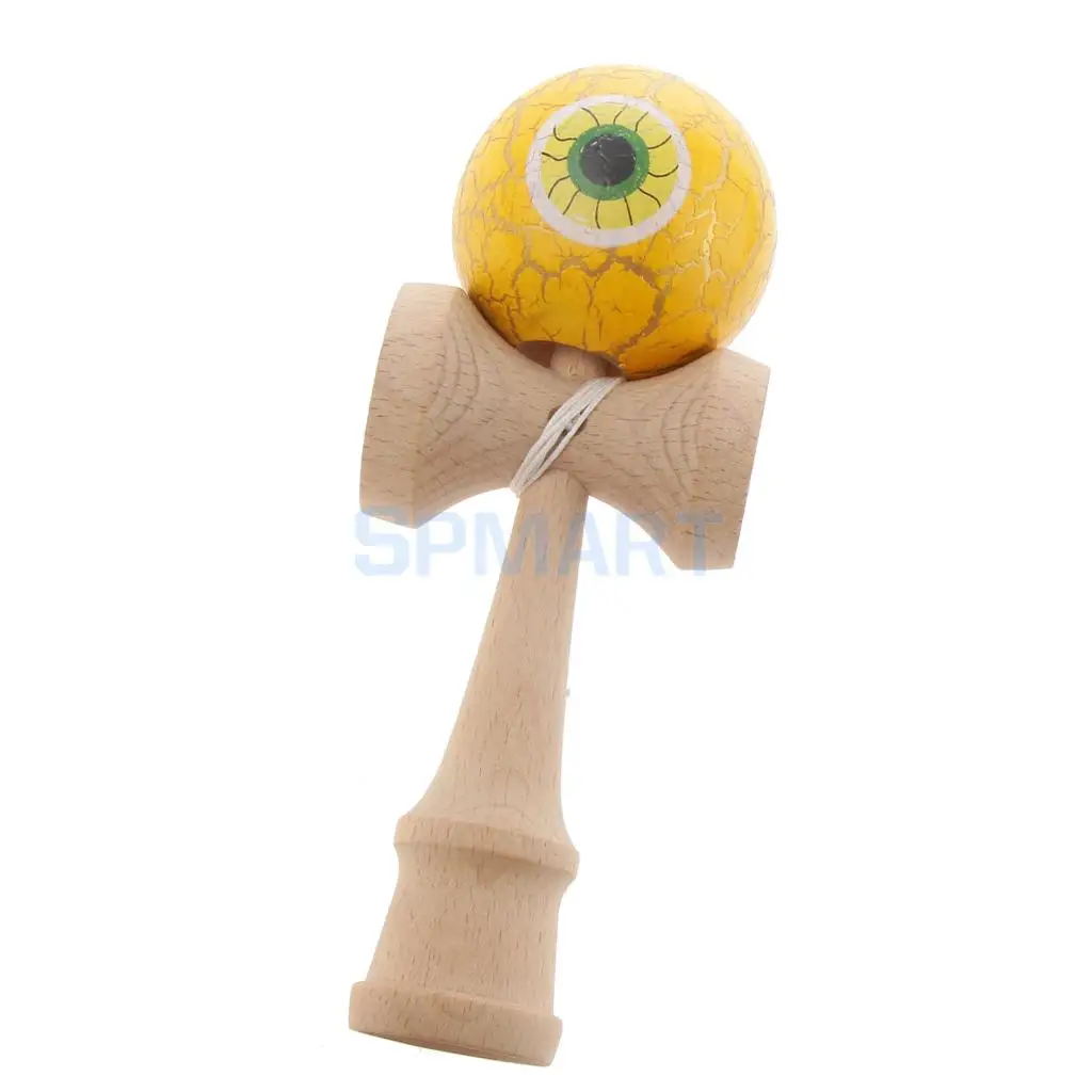 Eyeball Shaped краска для трескающих покрытий деревянные Kendama дети мастерство мяч игры дети веселые деревянные игрушки