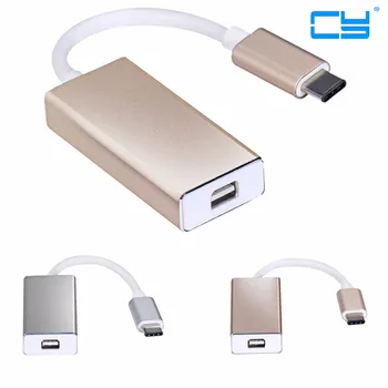 

USB-C USB 3.1 Type C to Mini DisplayPort DP 1080p HDTV Adapter Cable with Aluminium Case for 2015 New 12" Macbook free shipping