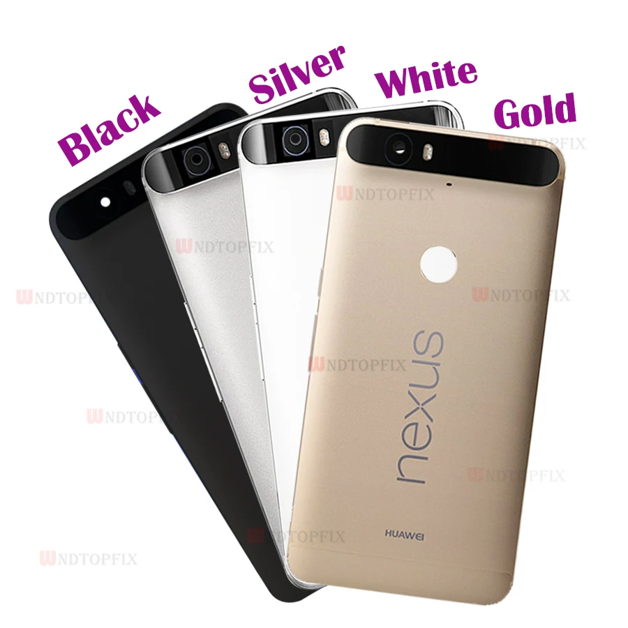 For Huawei Google Nexus 6P Battery Cover Rear Back Case With Top Bottom Cover Side Buttoms 2