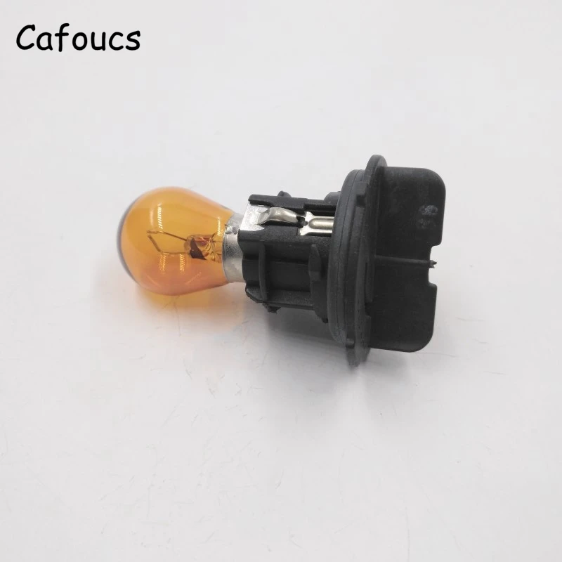 Cafoucs Car Headlight Indicator Light Bulb With Bulb Holder For Peugeot