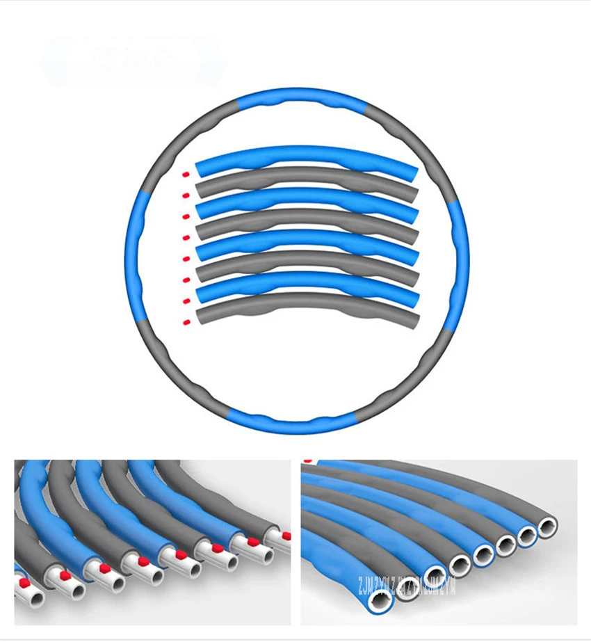 Супер 98-100 см фитнес съемные потери веса жесткая трубка оборудование Талия Новогодние декоративные шарики круг HK-HLQ520 розовый/серый/зеленый