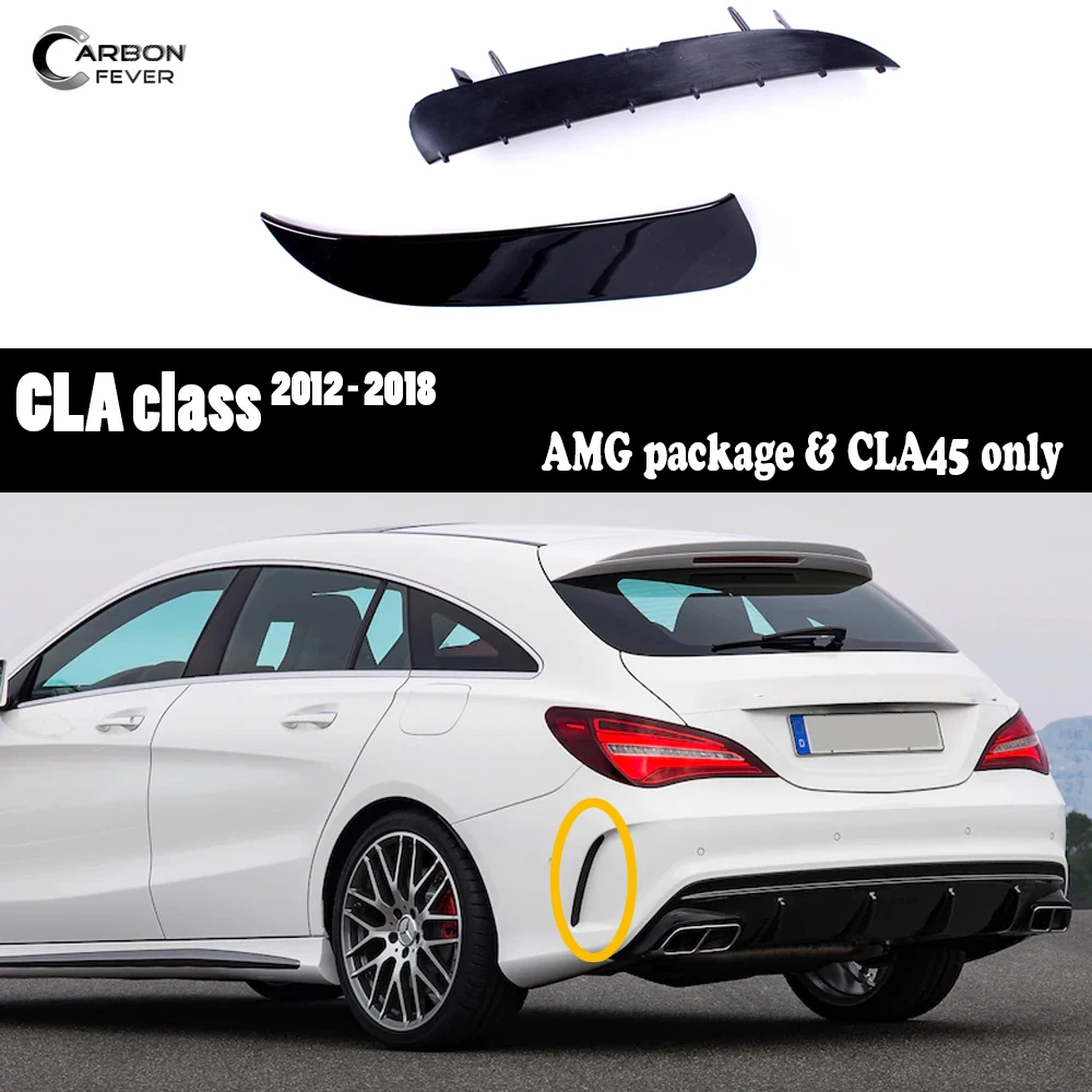 

1 Pair Carbon Fiber Canard For W117 CLA45 AMG Pre-lcl 2013-2015 Car Bumper