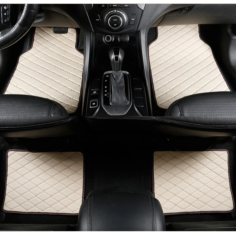 

Car Floor Mats Universal for kia sportage ql optima k5 rio 4 x-line sorento niro soul Car Leather waterproof floor mats carpet