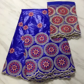 

7 Yards Blue Red Senegal Guinea Bazin Riche Fabrics Jacquard For Women Or Men Cloths Sewing Material Basin Wedding Lace Fabric