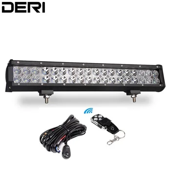 

17 inch 108W LED Work Light Bar for Tractor Boat Off-Road 4WD 12V 24V Truck SUV ATV UTV UAZ Spot Flood Combo Beam Car Styling