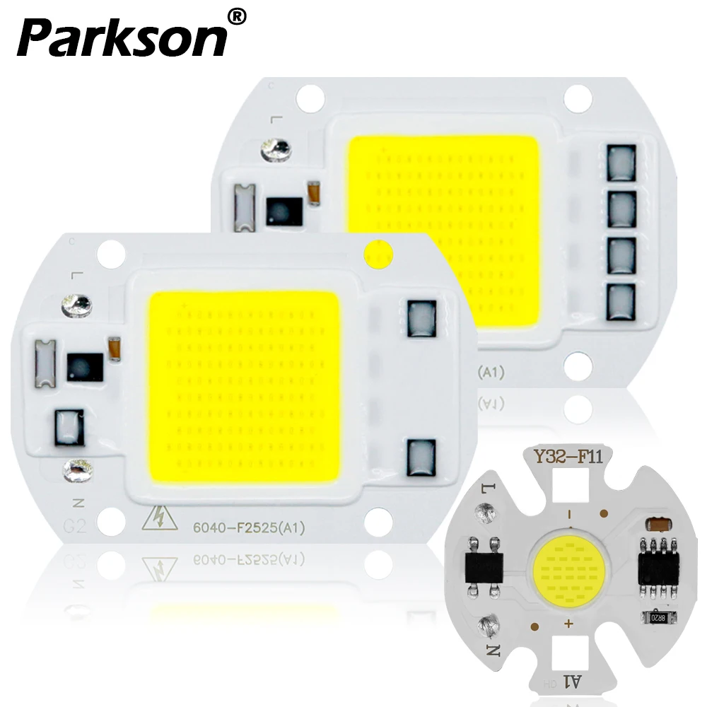 COB светодиодный светильник чип 220 В 10 Вт 50 Вт 20 Вт 30 Вт 3-9 Вт прямоугольный чип для точечный светильник светодиодный светильник прожектор Y27 Y32 не нужен драйвер DIY
