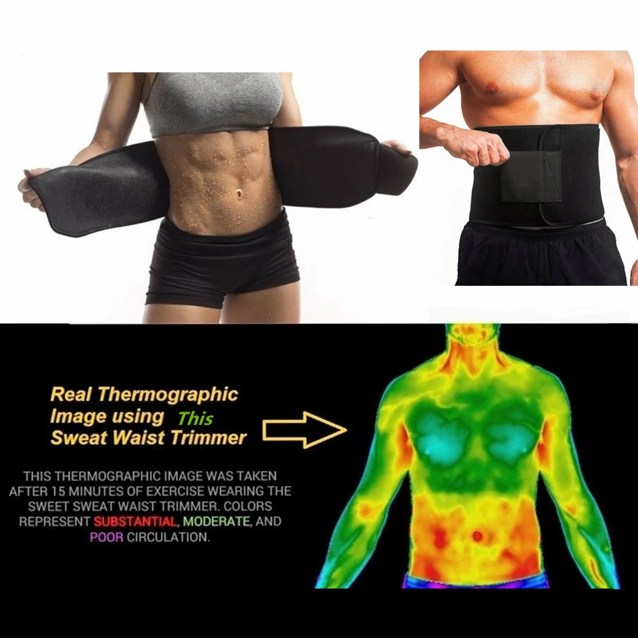 

Neoprene Sauna Waist Trainer Slimming Belt Sweat Belt Shaper Fat Burn Shaperwear Adjustable Slimming Wraps Fajas Slimming Belt