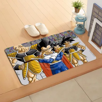 

W620#1 Custom dragon ball z Anime Watercolor Painting Doormat Home Decor Door mat Floor Mat Bath Mats foot pad F-#1