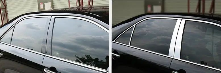 Авто среднего окна наличники столб Накладка для Toyota Camry 2012-,6 шт./компл., из нержавеющей стали, Аксессуары для автомобилей
