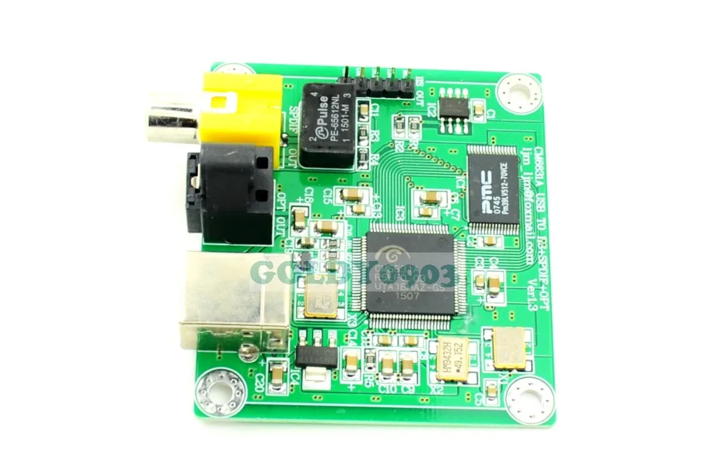 

Hi-Fi CM6631A 192KHZ to Coaxial Optical SPDIF Convertor DAC Board 24bit USB 2.0