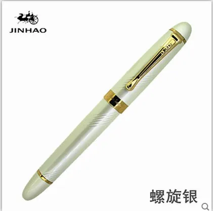 JINHAO X450 передовые перьевая ручка, покрытие из 18 к GP чернильная ручка NIB 23 цвета можно выбрать упаковку с черной ручкой мешочек Горячая распродажа - Цвет: r