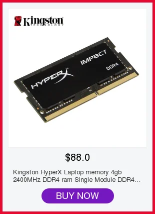 Kingston HyperX ноутбук памяти 4 Гб 2400 МГц DDR4 ram один модуль DDR4-2400 CL14 260-Pin