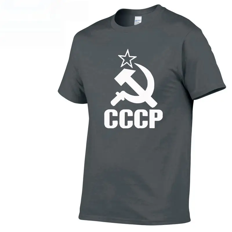 

Summer CCCP Russian T Shirts Men USSR Soviet Union Man Short sleeve T-shirt Moscow Russia Mens Tees Cotton O Neck Tops Tee