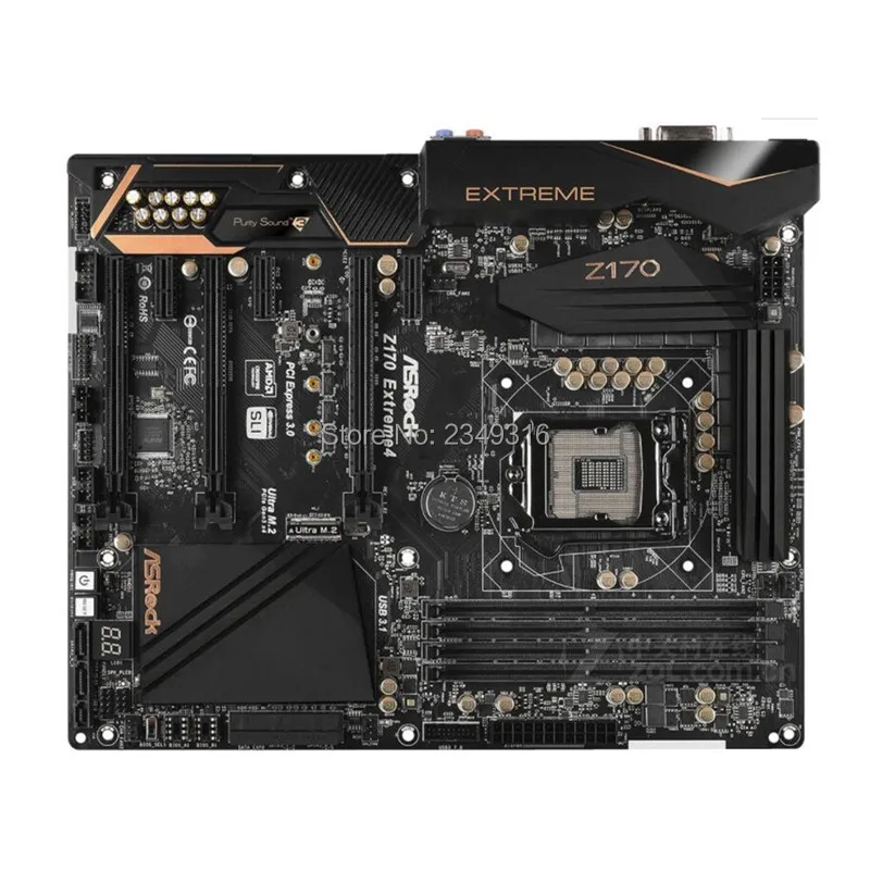 

For ASRock Z170 Extreme4 Original Used Desktop 1151 Motherboard Z170 Socket LGA1151 DDR4 SATA3 USB3.0 M.2