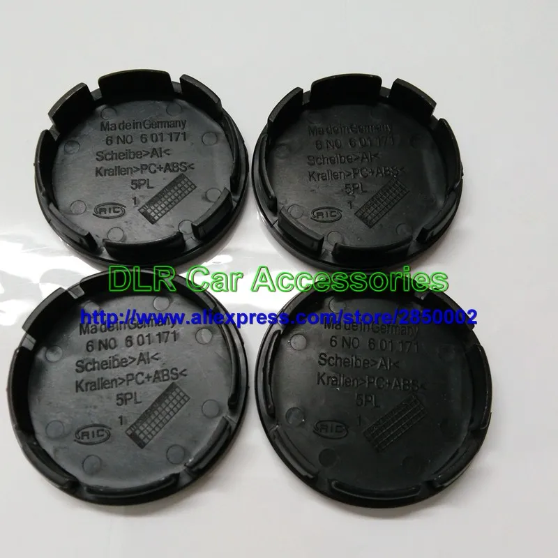 

20pcs 55mm black car wheel center cap hub caps covers badge emblem for 6N0601171 6N0 601 171 Car Accessories