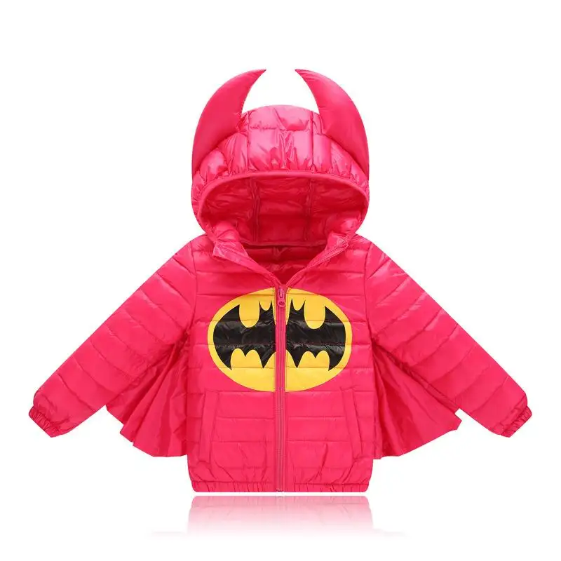 SAILEROAD зимняя детская верхняя одежда на утином пуху для мальчиков Детский пуховик с Бэтменом для маленьких девочек Muchacho Capa