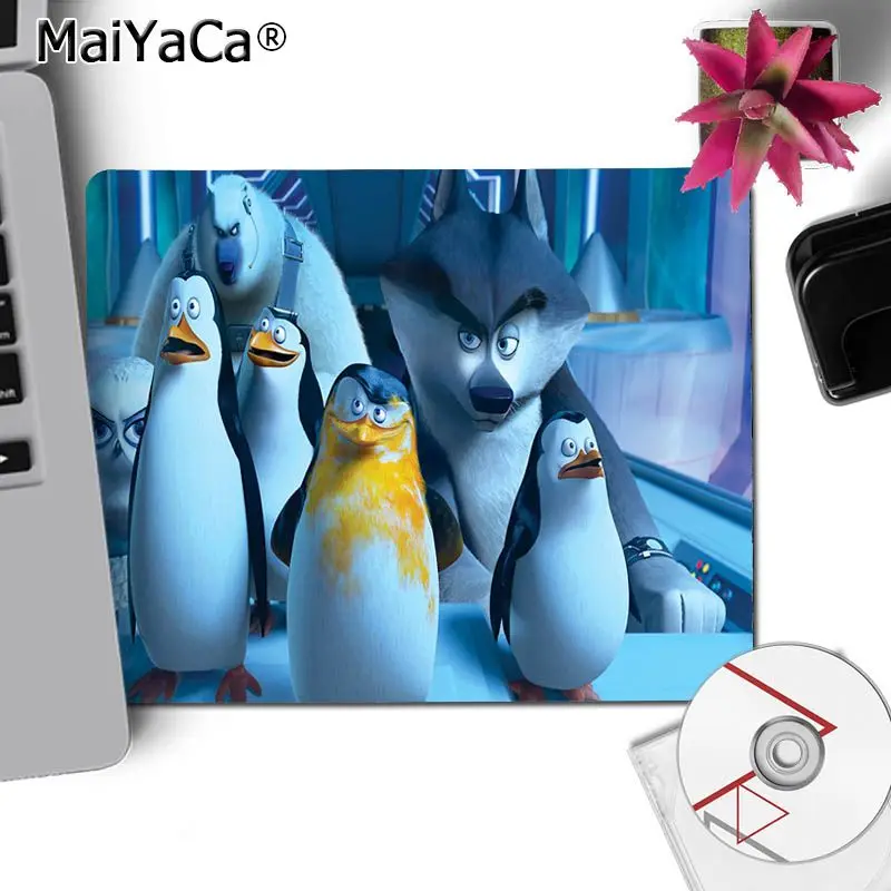 No Lock Edge25x29cm MaiYaCa Печатный Пингвины Мадагаскара DIY дизайн изображения Коврик для игровой мыши простой дизайн скоростной коврик для игровой оптической мыши - Цвет: No Lock Edge25x29cm