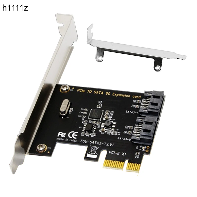 PCIe PCI Express на SATA3.0 2 портовый SATA III 6G плата расширения контроллера адаптер # L059