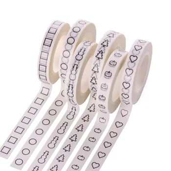 

12 pieces/lot high quality decoration slim washi tape made in China design SM
