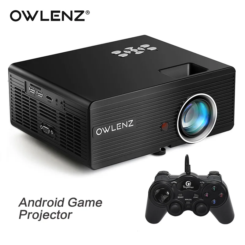 OWLENZ SD80 Android игры Портативный мини проектор светодио дный ЖК дисплей 2300 люмен для