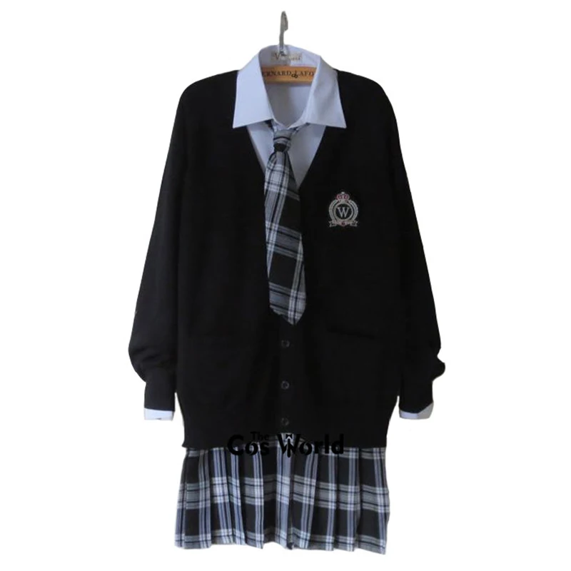 Estilo preppy uniforme da classe do estudante