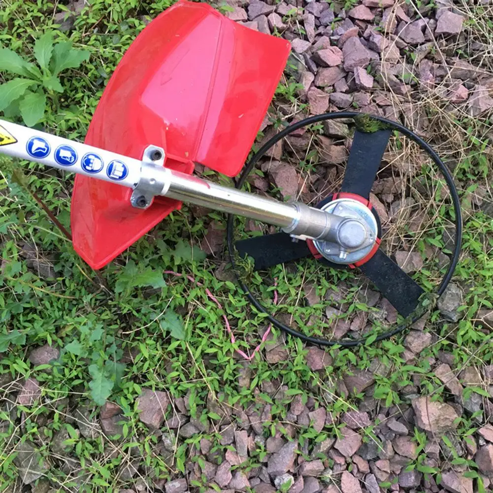 Universal Gas Trimmer Head Solid Steel No String Cutter Metal Weed Grass Brush Cutting Head Replacement Accessories for Garden