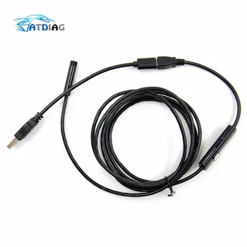 

1.5M 7mm 6 LED USB Endoscope Waterproof Borescope Video Inspection Snake Tube Pipe Mini Camera Camcorder Snapshot Button
