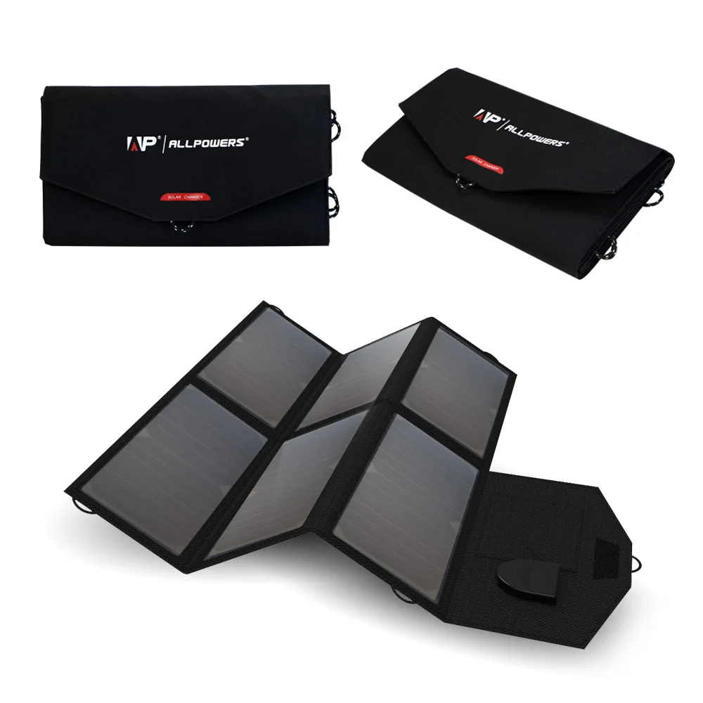 ALLPOWERS High Efficiency Solar Charger System 5V 12V 18V Charging for