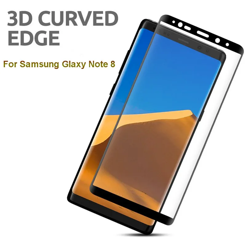 

3D Curved Full Cover Tempered Glass For Samsung Galaxy Note 8 SM-N950F Screen Protector For Galaxy Note8 Protective Film