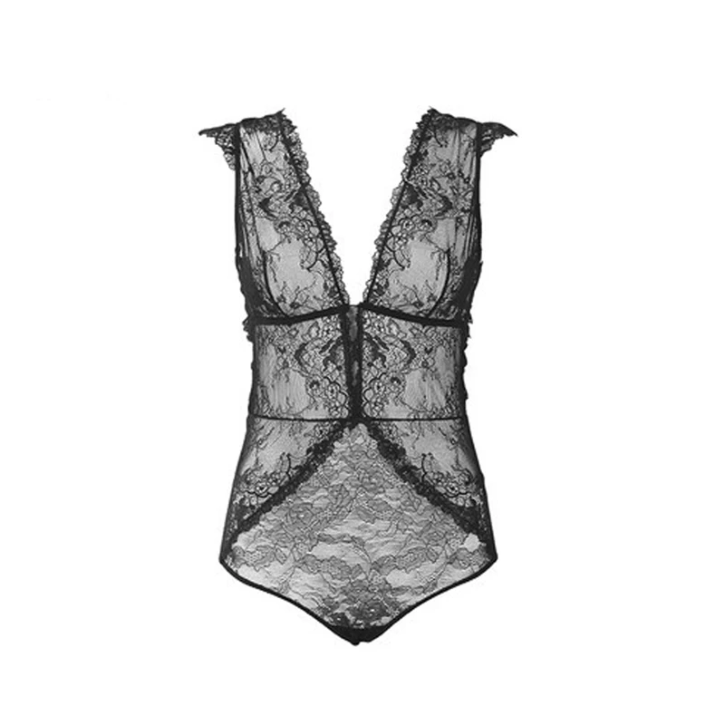 Sexy Mousse Full Transparent Lace Bodysuit Women V Vest Black shapers Corset Slim Bodies Hot Shapewear Panty Shaper For Women