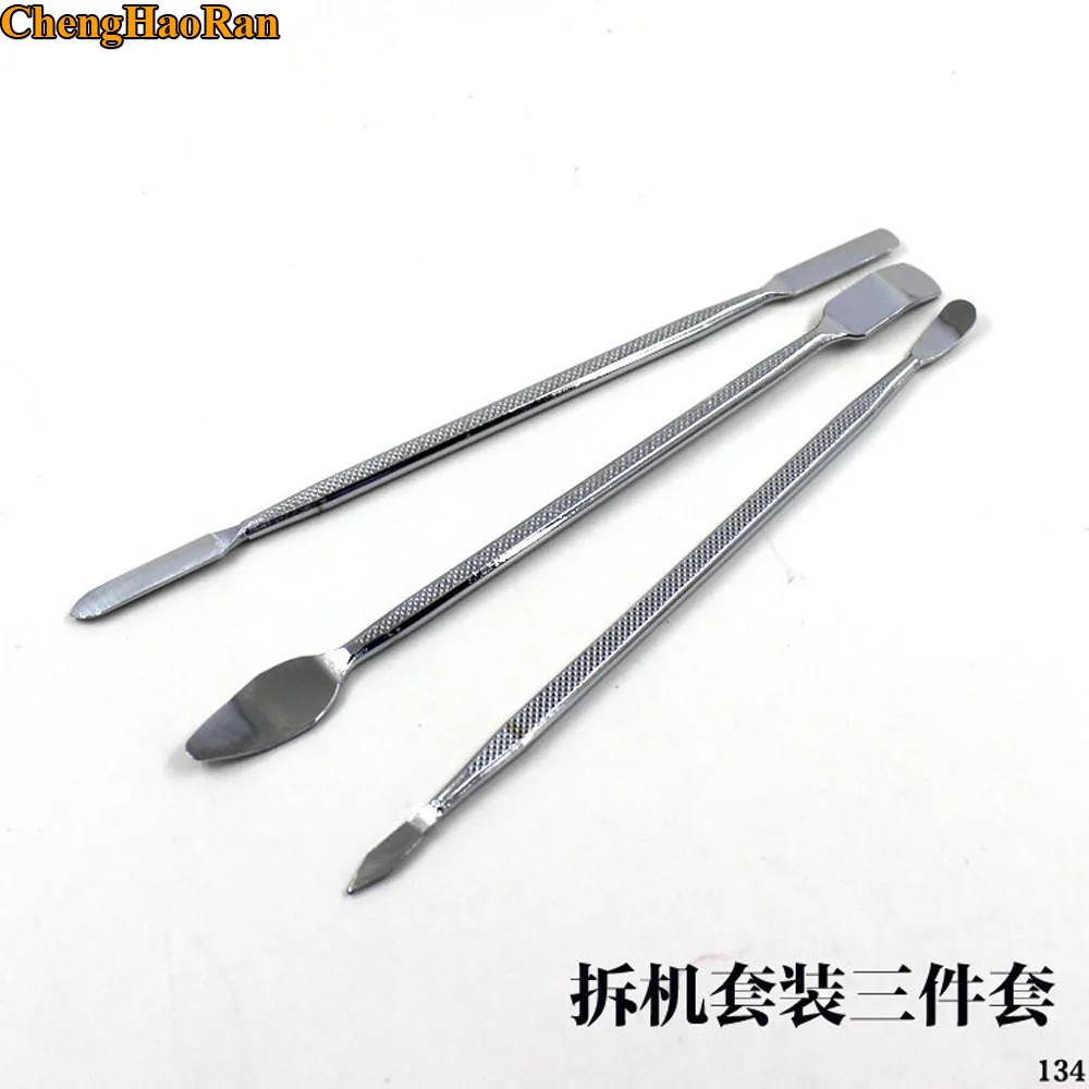 

ChengHaoRan 3 in 1 PC Tablet Metal Spudger Disassemble Repair Open Pry Hand Tool Kit Blade Mobile Phone For iPhone Samsung pad