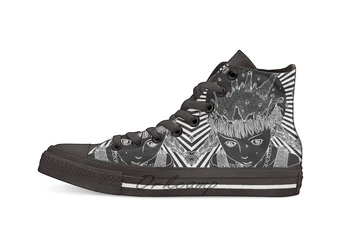 

Junji Ito – Head Novelty Design Casual Canvas Shoes Custom shoes Drop Shipping