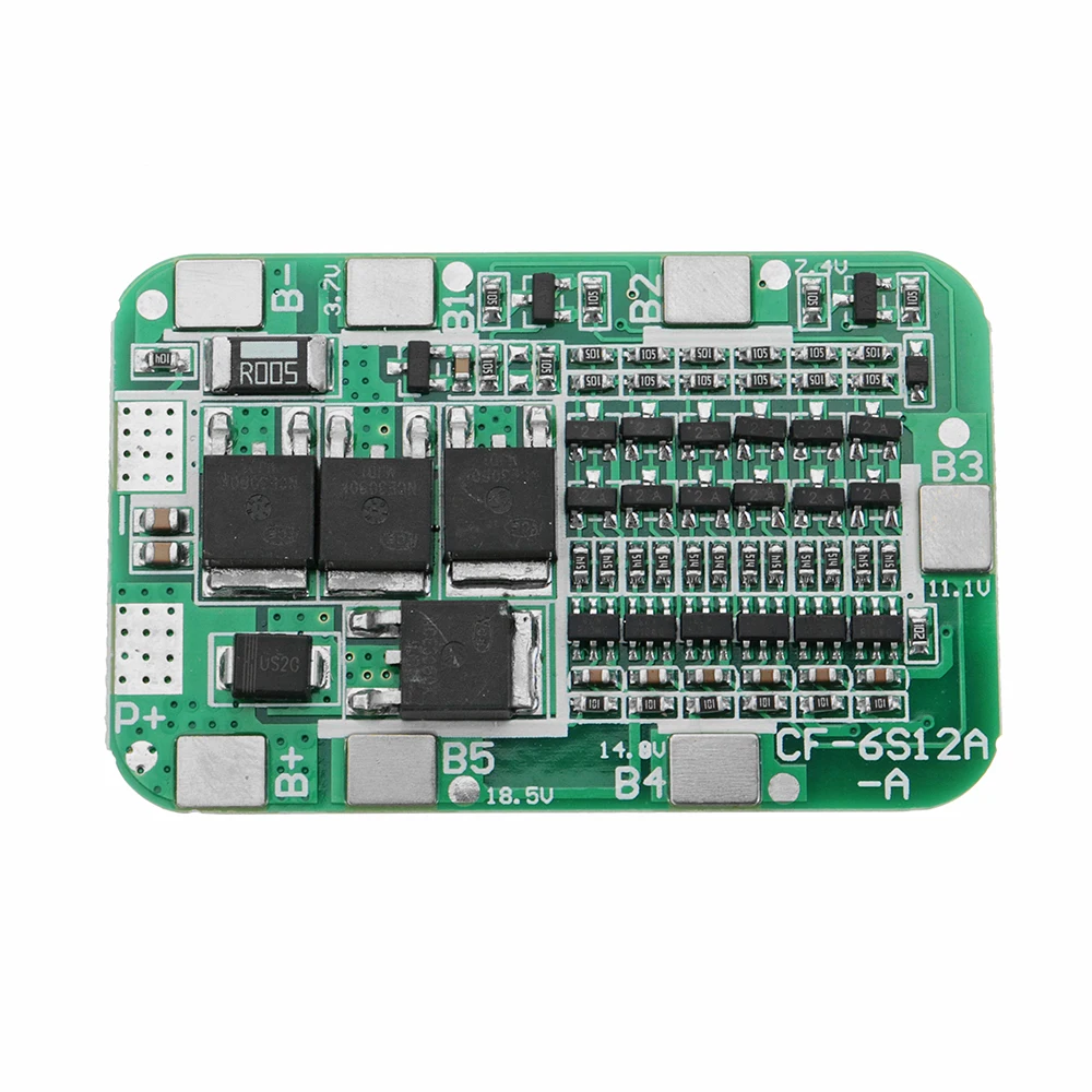 DC 24V 15A 6S PCB BMS Защитная плата для солнечной батареи 18650 литий ионная литиевая