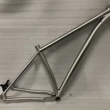 Лучшее качество! Титановая рама для горного велосипеда PYTITANS, 27 дюймов, настраиваемая рама из титанового сплава, 17 дюймов, Прямая с фабрики