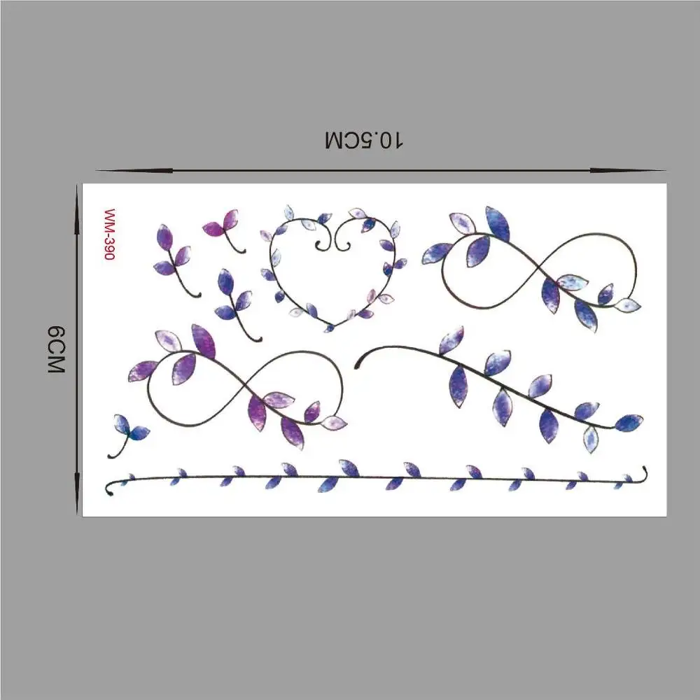 Водостойкая временная татуировка хна для татуировки Поддельные флеш-тату наклейки Taty tatto tatuagem татуировки tatuajes tree grows up SYA065 - Цвет: WM390