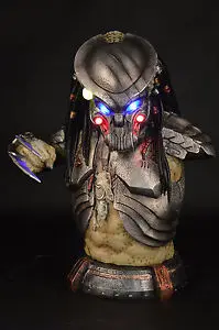 

PREDALIEN Predator Alien Life Size Resin Figure Bust Statue Collectible LED EYES
