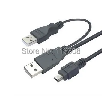 0 7 м USB 2 5 два типа папа мини Pin Y образный кабель для дюймового мобильного жесткого