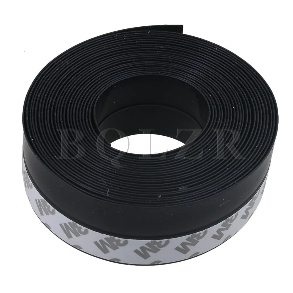 BQLZR 25x1MM Black Garage Door Sliding Windows/Doors Rubber Sealing