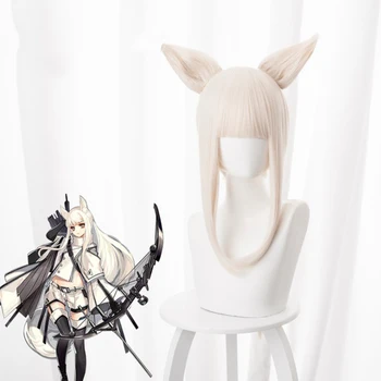 

Game Arknights Cosplay Wigs Platinum Cosplay Wig Heat Resistant Synthetic Wig Hair Halloween Party Anime Cosplay Wig