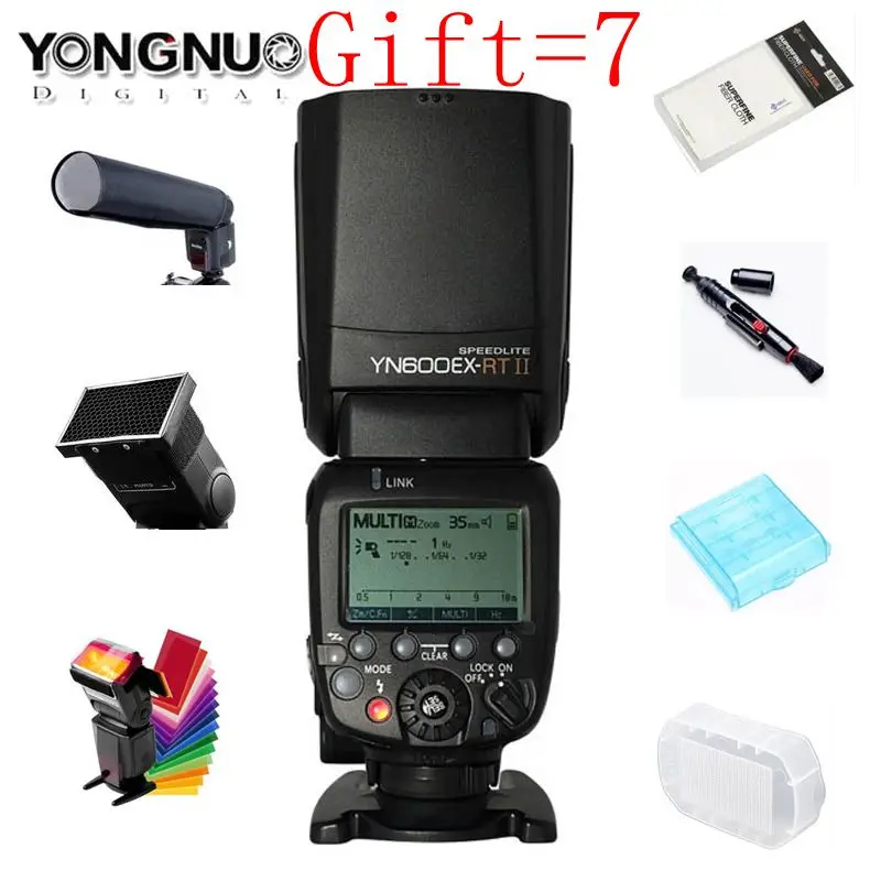 Original YONGNUO YN600EX-RT II 2.4G Wireless HSS 1/8000s Master TTL Flash Speedlite for Canon Camera as 600EX-RT YN600EX RT II Original YONGNUO YN600EX-RT II 2.4G Wireless HSS 1/8000s Master TTL Flash Speedlite for Canon Camera as 600EX-RT YN600EX RT II