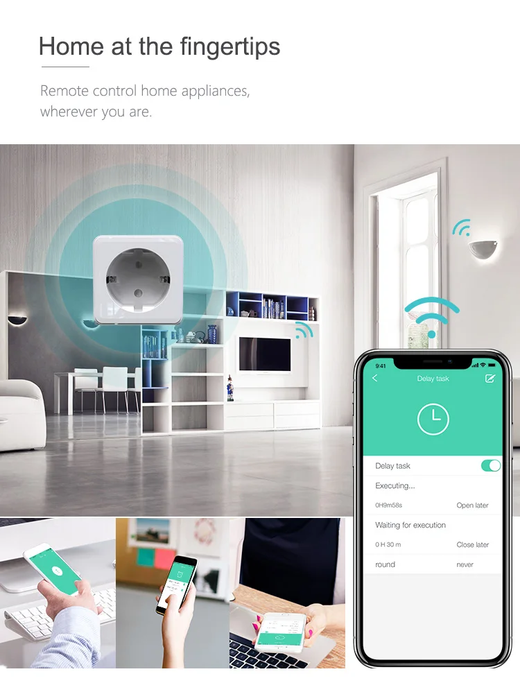 Таймер Wi-Fi розетка умный пульт дистанционного управления Беспроводное управление s для iphone Ipad Android пульт дистанционного управления стандарт ЕС Тип F