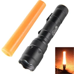 UltraFire WF-502B Super Bright 1000 Lumen Handheld Signal Traffic Command Baton Hunting Fishing 18650 LED Flashlight