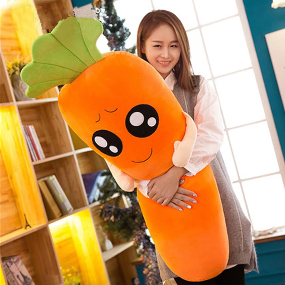 

Fancytrader Big Anime Carrot Plush Toys Soft Stuffed Huge Lovely Vegetables Doll 120cm/100cm