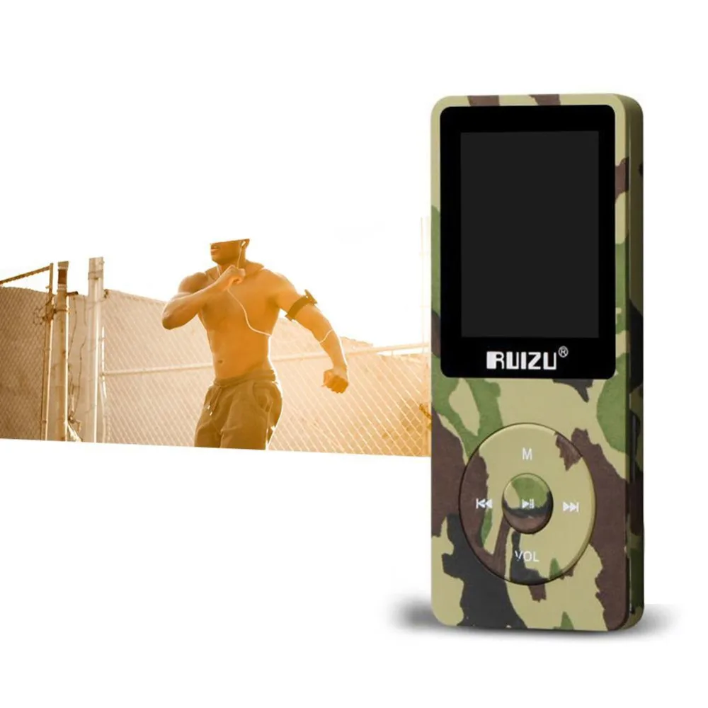 Оригинальный MP3 плеер RUIZU X02 HiFi APE/FLAC/WAV 8 Гб 1 ''экран 80 часов Спорт Музыка FM радио