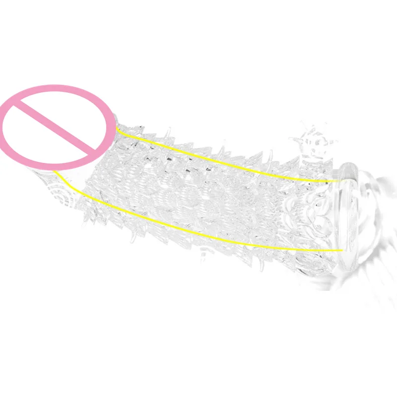 HC017scales penis sheath Reusable vibrator sleeve  (6)