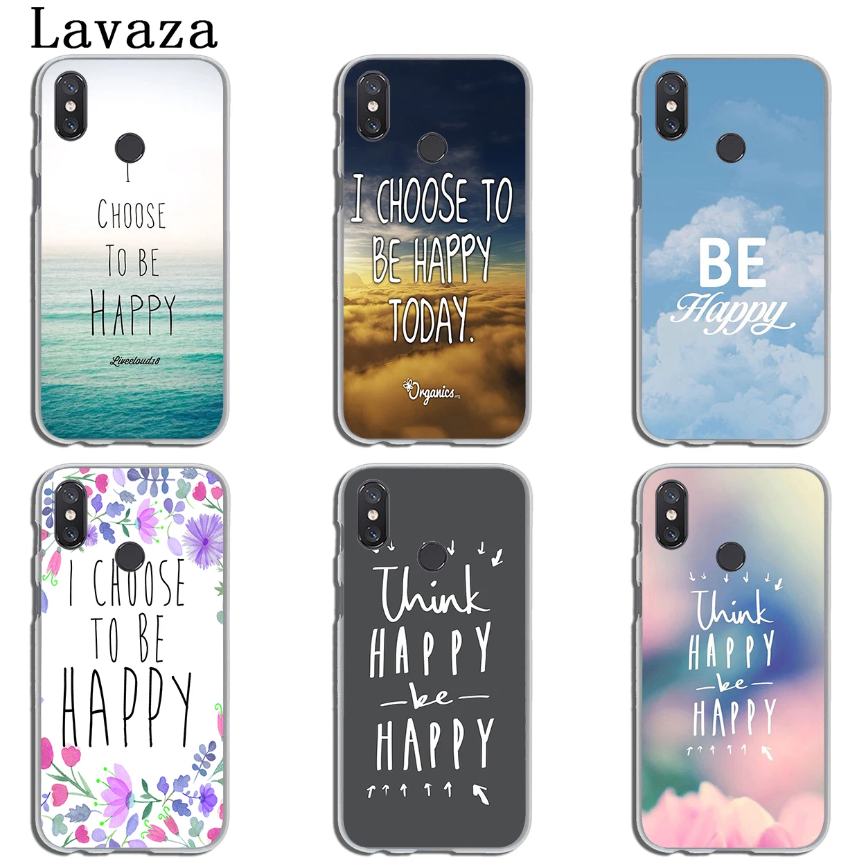 Lavaza Think Be Happy Choose чехол для телефона Xiaomi MI 9 9T A3 Pro CC9 CC9E 8 SE A2 Lite A1 pocophone f1 6 6X 5S 5X MAX
